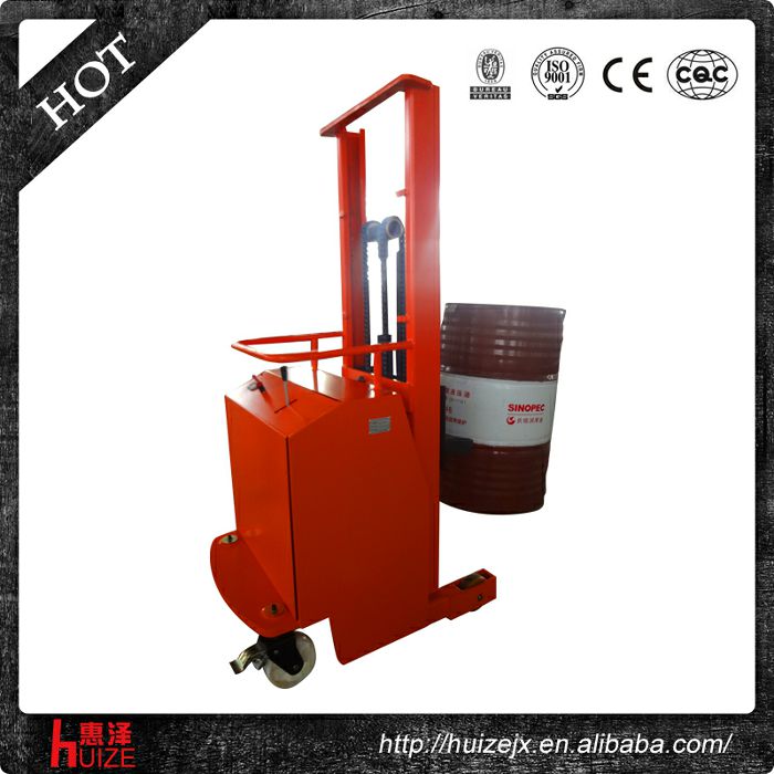 2半電動配重油桶車（無底腿，只堆垛，不翻轉）